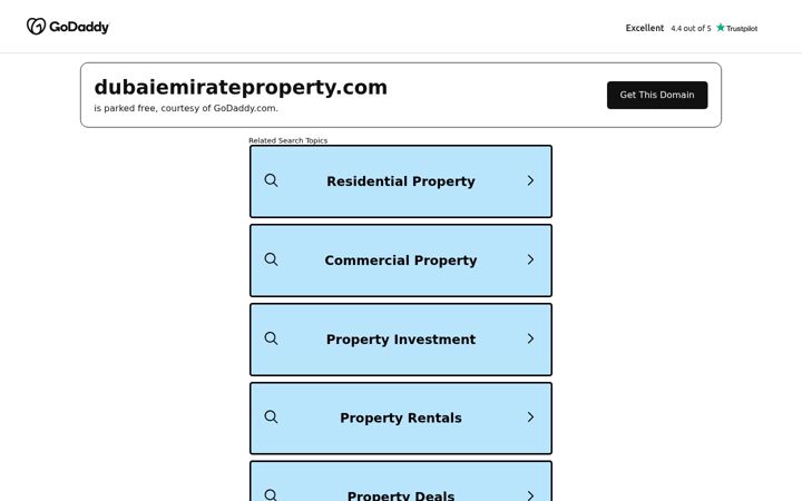 Screenshot of dubaiemirateproperty.com