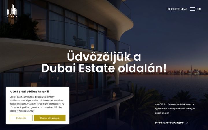 Képernyőkép: dubaiestate.hu
