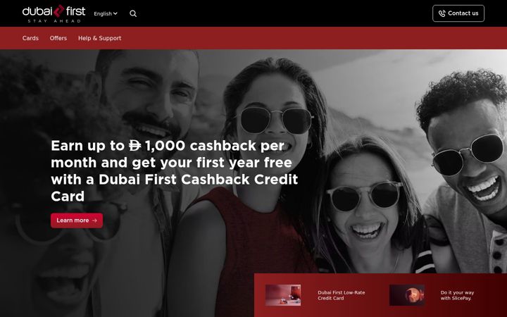Screenshot of dubaifirst.com