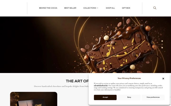 Screenshot stránky dubaifood.uk