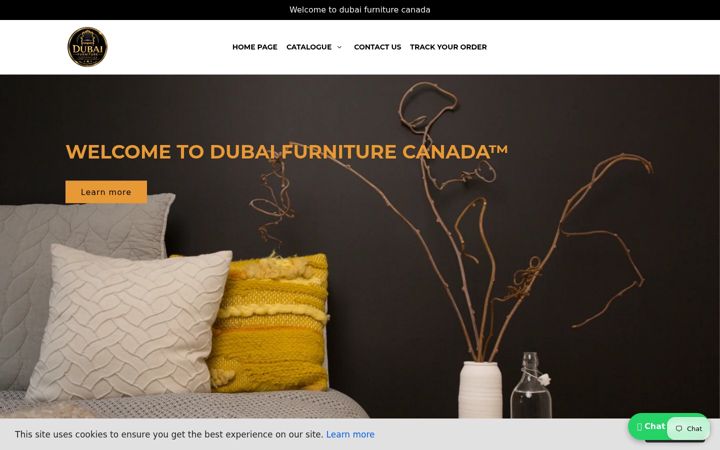 Екранна снимка на dubaifurniture.ca