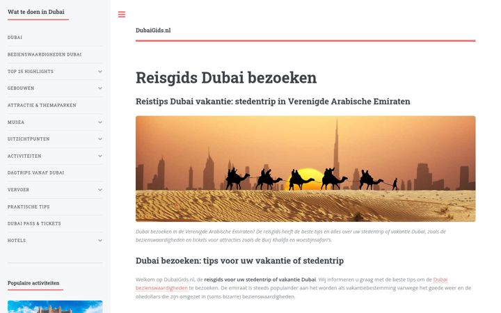 Screenshot di dubaigids.nl