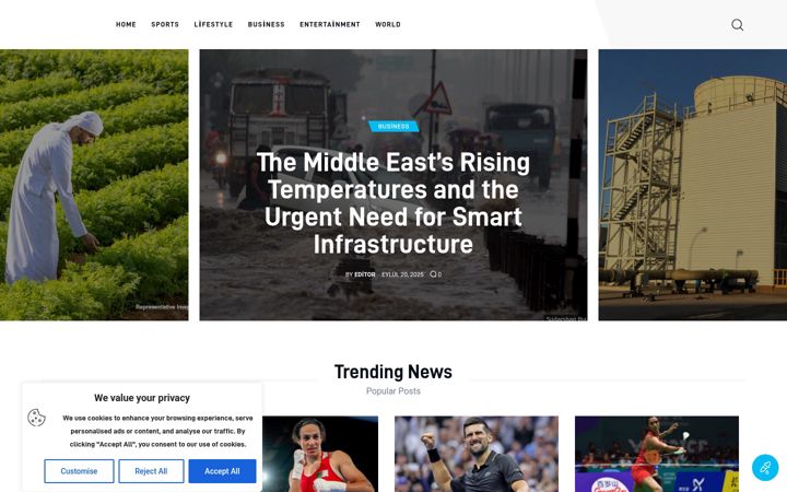 Screenshot of dubaigossiphub.com