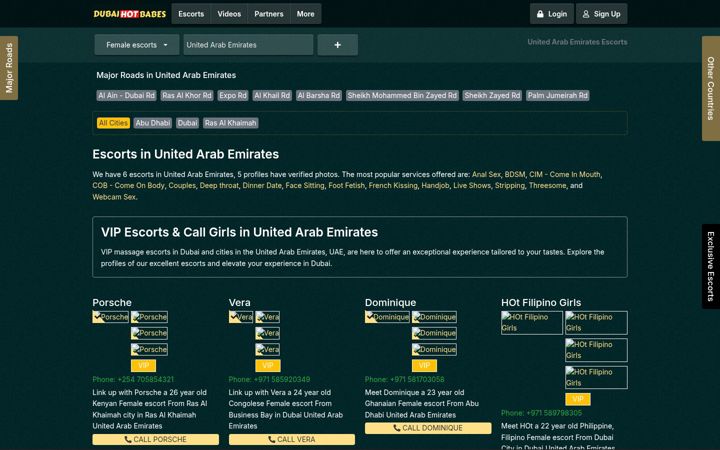 Screenshot of dubaihotbabes.com