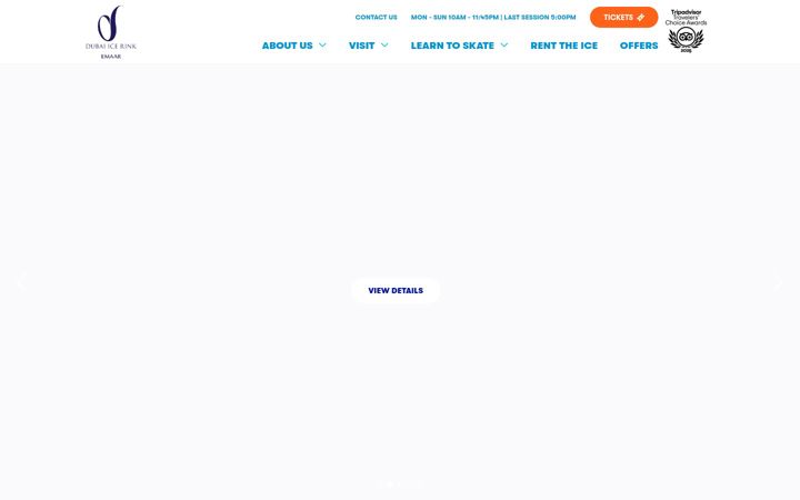 Screenshot of dubaiicerink.com
