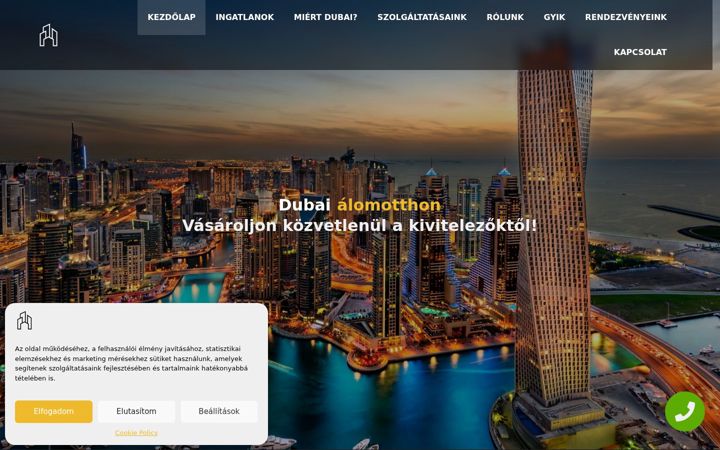 Képernyőkép: dubailakas.hu