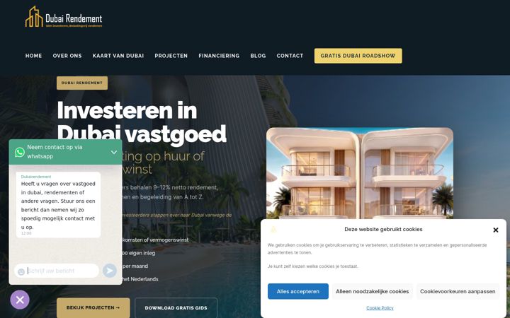 Screenshot di dubairendement.nl