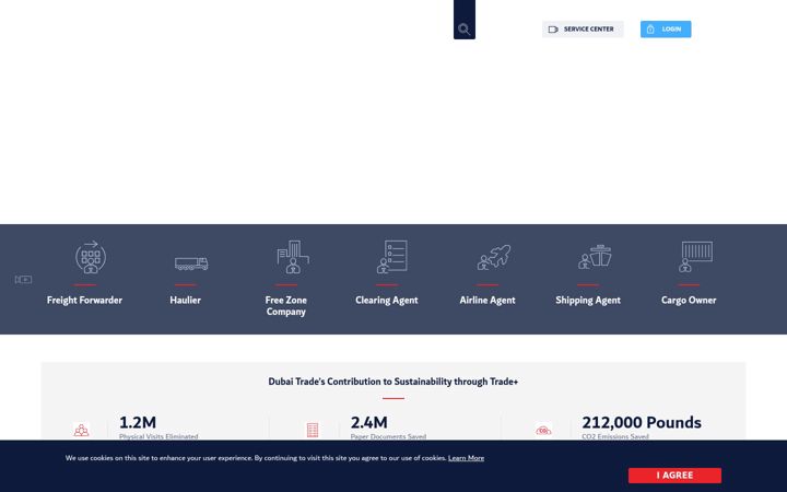 Екранна снимка на dubaitrade.ae