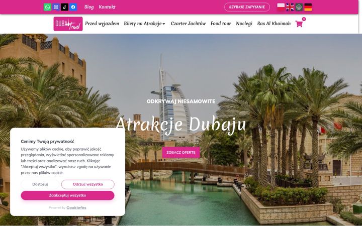 Snímek obrazovky dubaitravel.pl