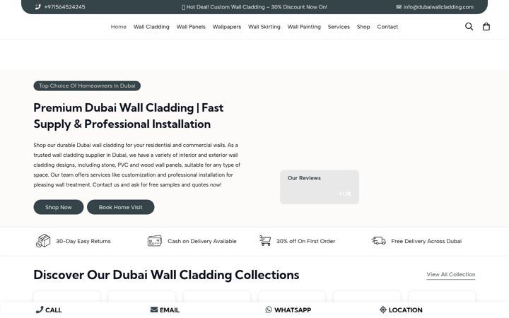 Screenshot of dubaiwallcladding.com