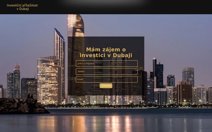 Snímek obrazovky dubajrealestate.cz