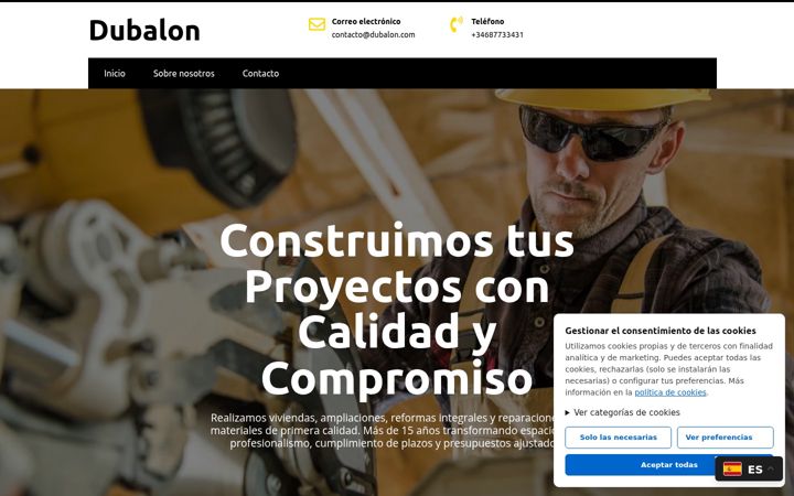 Screenshot of dubalon.com