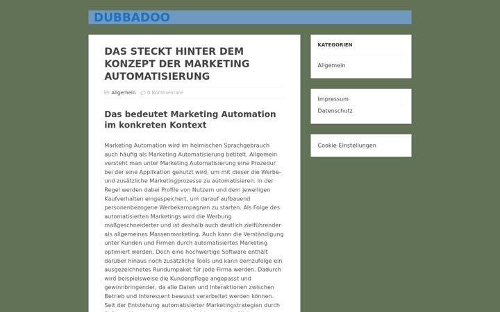 Screenshot of dubbadoo.com