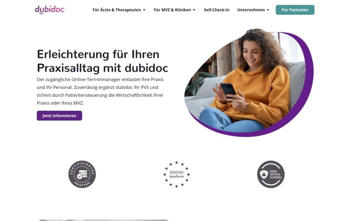 Zrzut ekranu dubidoc.de