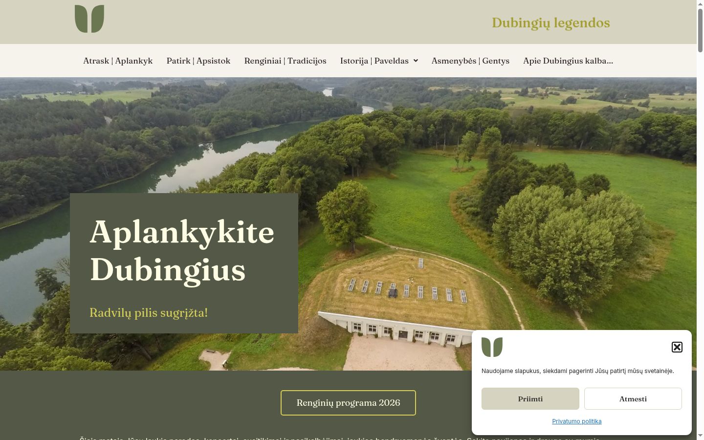 Screenshot des Einwilligungsbanners vor jeglicher Interaktion