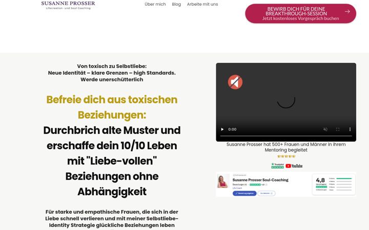 Screenshot von dubistgut.at
