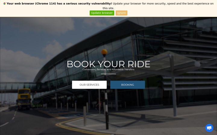 Screenshot of dublinairporttaxis.com