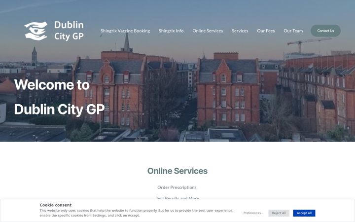 Posnetek zaslona dublincitygp.ie