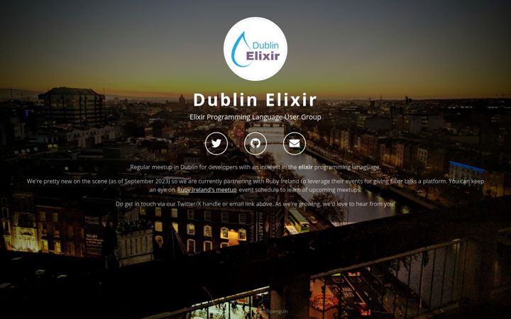 Screenshot ta' dublinelixir.org