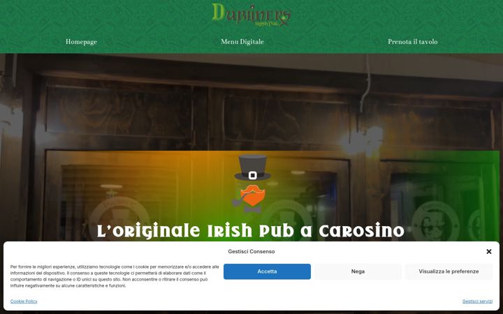 Skærmbillede af dublinersirishpub.it