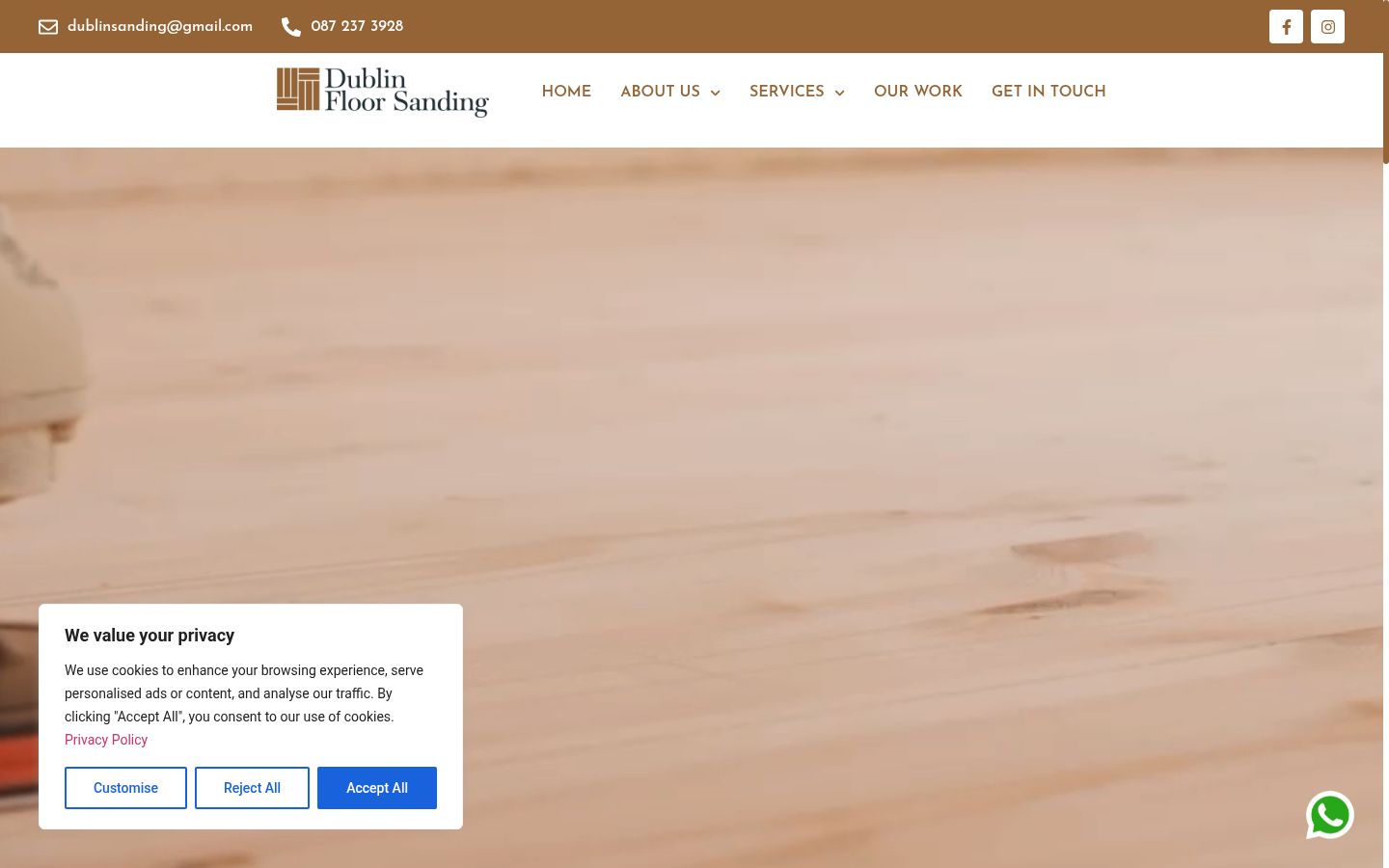 Screenshot του banner συγκατάθεσης που εμφανίστηκε πριν από οποιαδήποτε αλληλεπίδραση