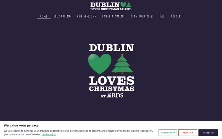 Snímek obrazovky dublinloveschristmas.ie