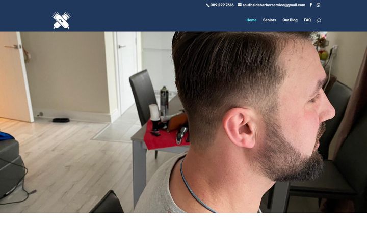 Screenshot von dublinmobilebarber.ie
