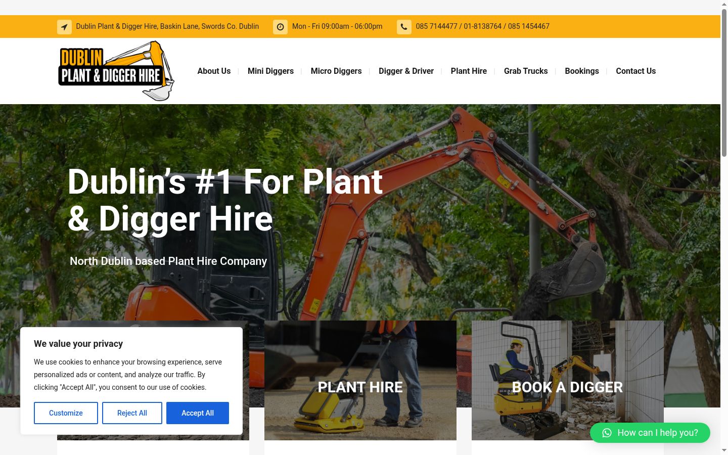 Screenshot des Einwilligungsbanners vor jeglicher Interaktion