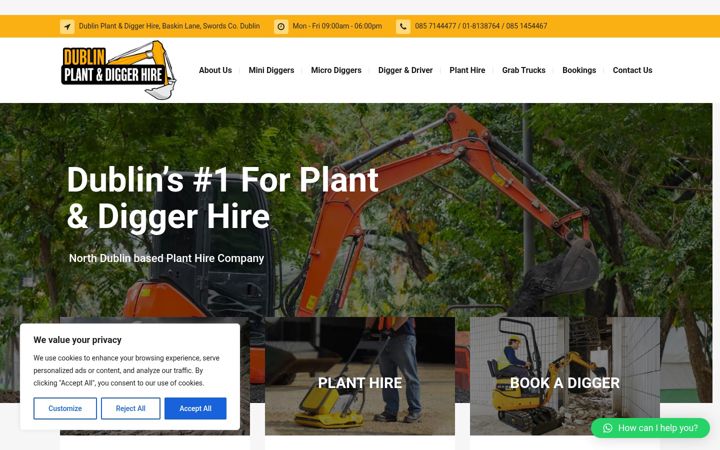 Screenshot von dublinplantanddiggerhire.ie