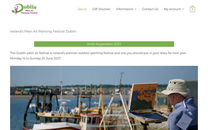 Captura de pantalla de dublinpleinair.net