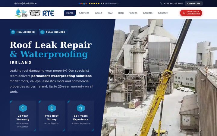 Screenshot von dublinprotectivecoatings.ie