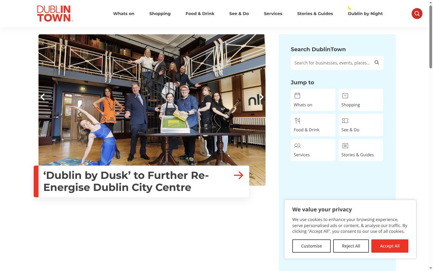 Screenshot des Einwilligungsbanners vor jeglicher Interaktion