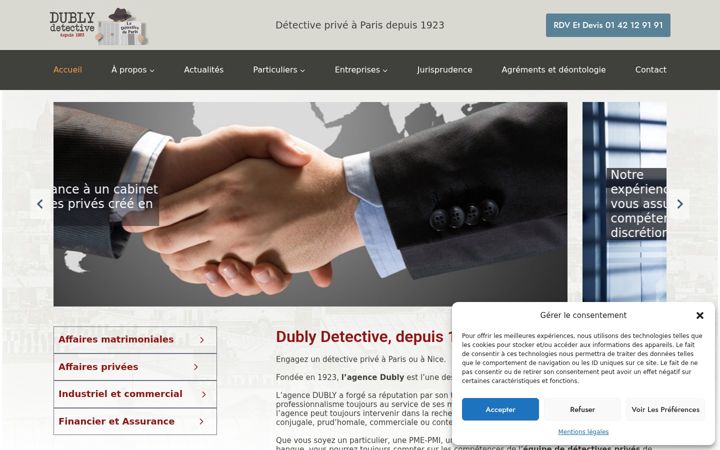 Screenshot ta' dubly-detective.fr