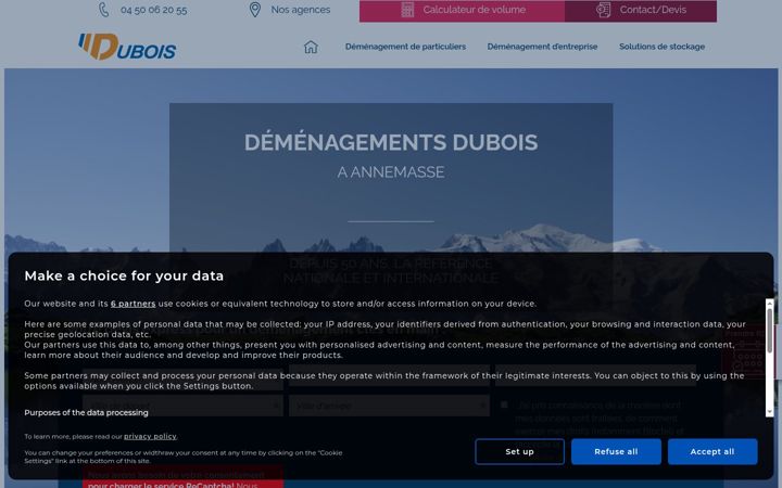 Screenshot ta' dubois-demenagement-annemasse.fr
