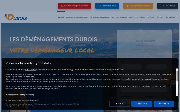 Screenshot ta' dubois-demenagement-thonon.fr