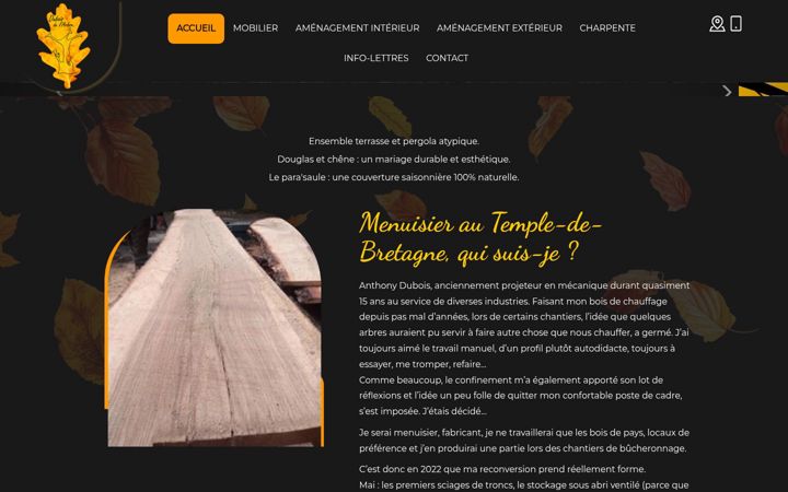 Screenshot ta' duboisdelarbre.fr