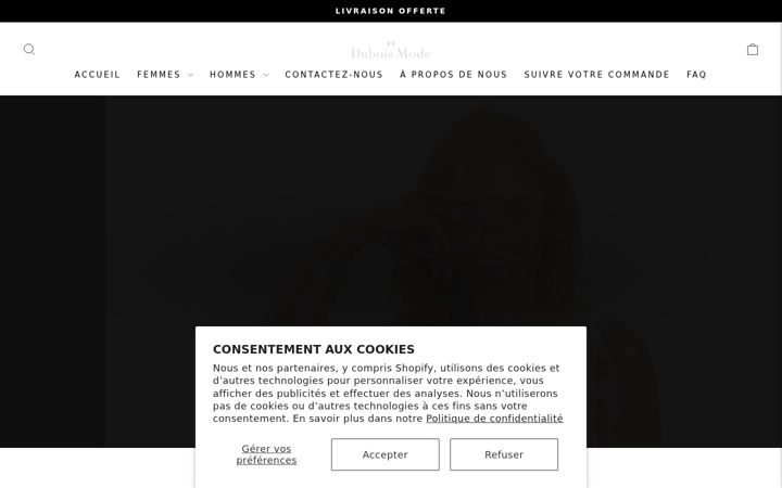 Screenshot ta' duboismode.fr