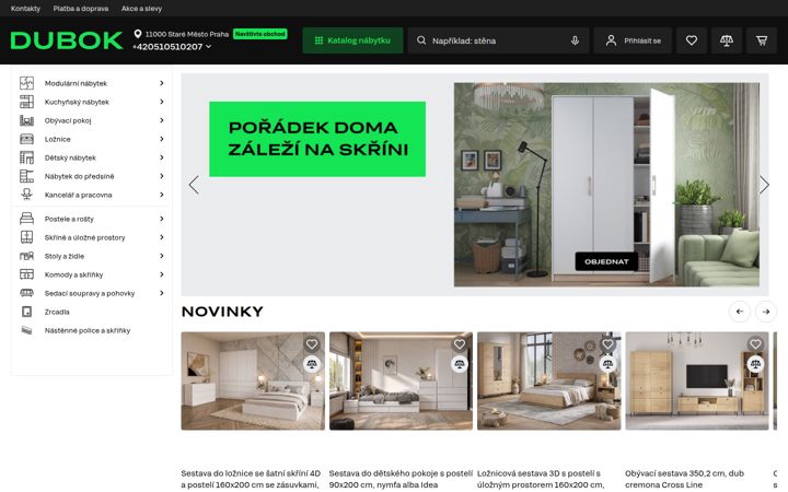 Screenshot von dubok.cz