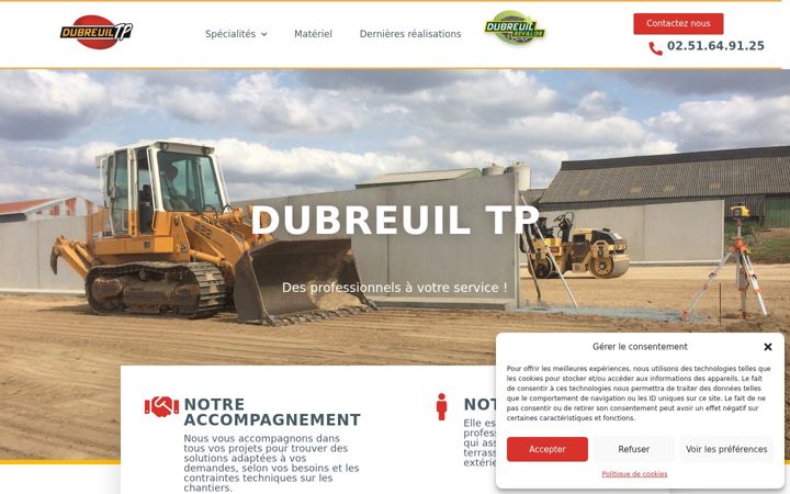 Screenshot of dubreuiltp.fr