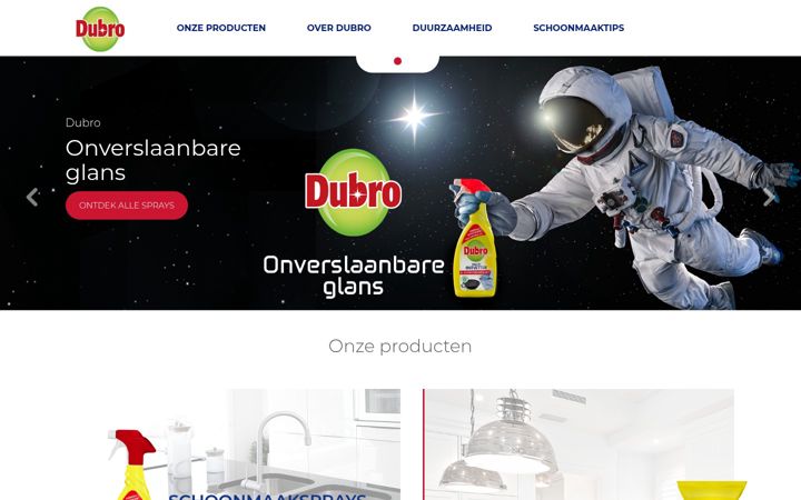 Screenshot di dubro.nl