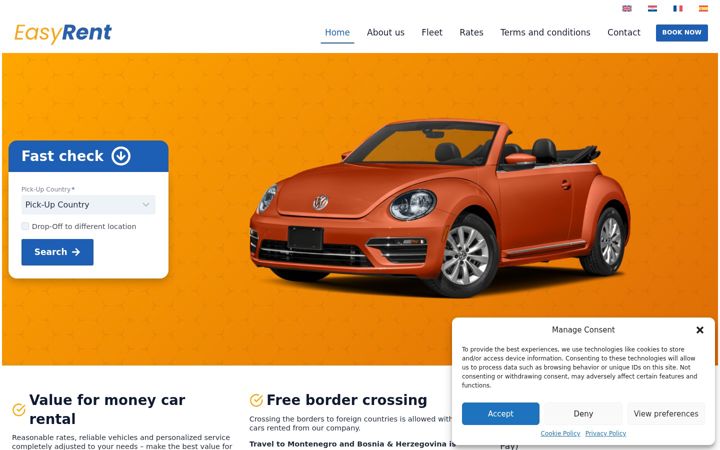 Screenshot of dubrovnik-airport-carhire.com
