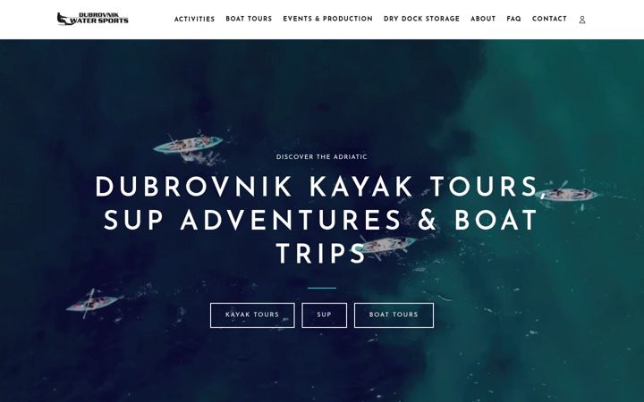 Screenshot of dubrovnik-watersports.com