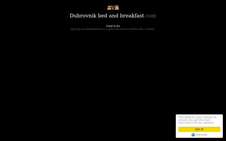Screenshot of dubrovnikbedandbreakfast.com