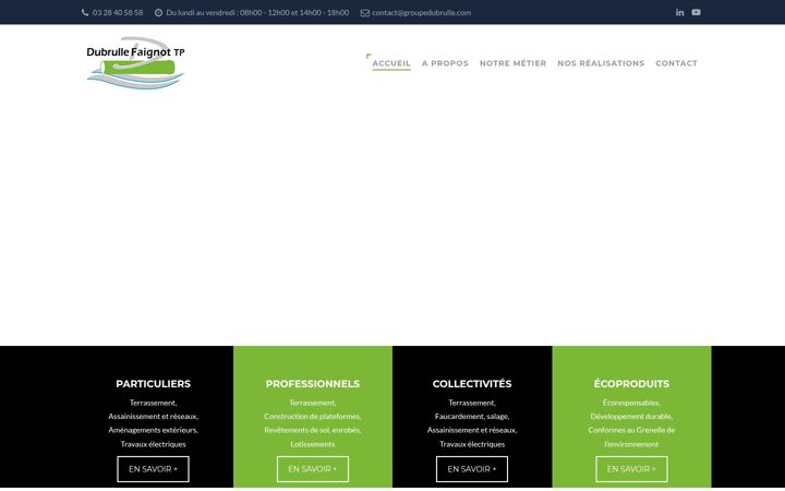 Screenshot ta' dubrulle-faignot-tp.fr