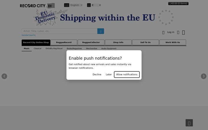 Screenshot of dubstore.fr