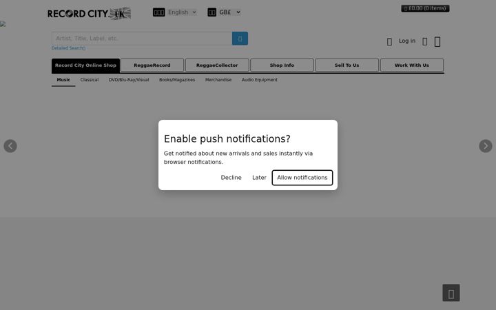Screenshot of dubstore.uk