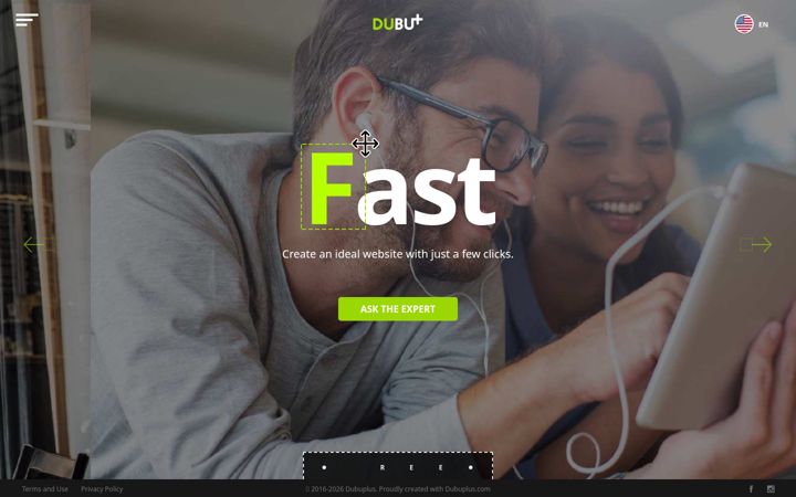 Skærmbillede af dubuplus.com