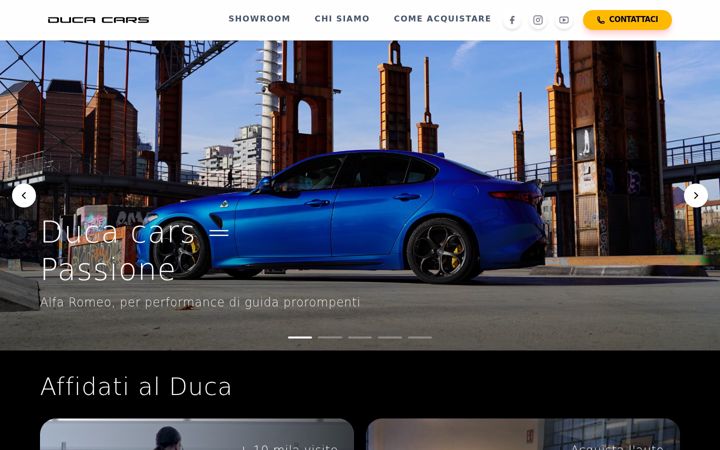 Screenshot του ducacars.it