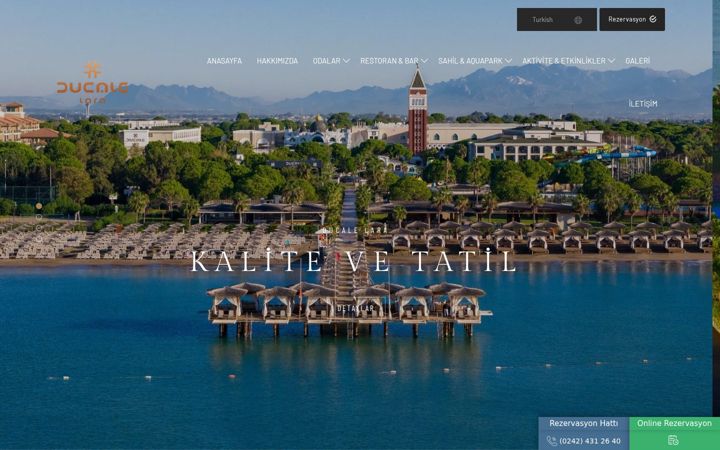 Screenshot of ducalehotels.com