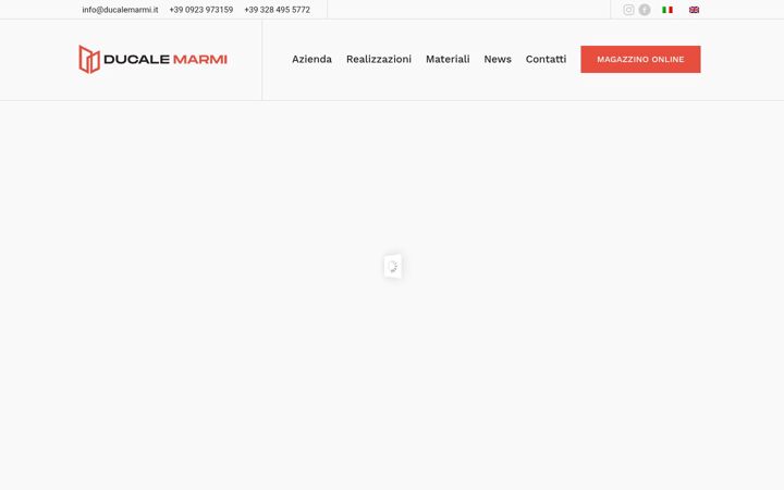 Screenshot του ducalemarmi.it
